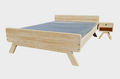 houten nachtkastje VINTAGE 1la-open vak